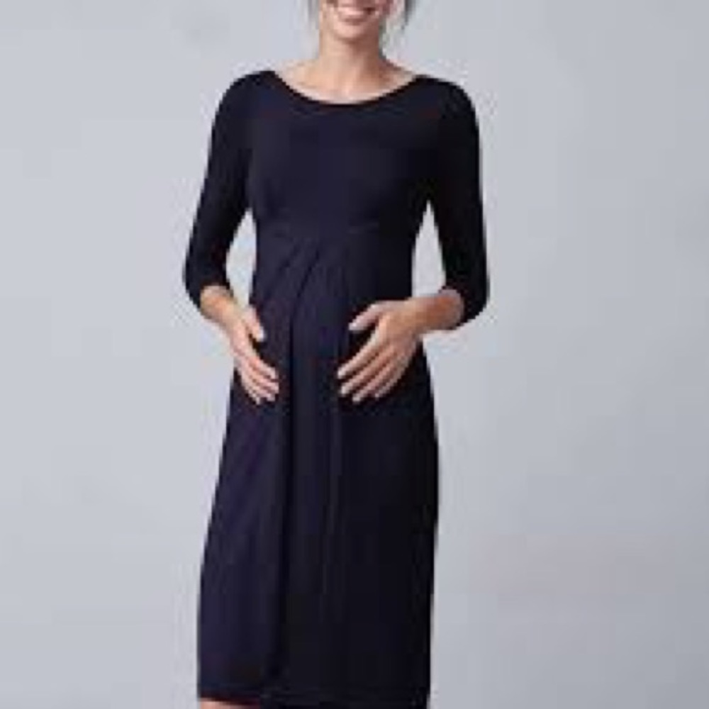 Maternity Little black dress 3/4 sleeve